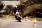 Karin Wenninger auf Honda CB 350 four