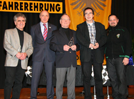 Sportfahrerehrung Klasse Motorradgespanne : 2. Platz Beifahrer Rudi Weber - 3. Platz Beifahrer Hans W. Peter - 3. Platz Fahrer Heinz Weber - 2. Platz Fahrer Volker Dausus - 1. Platz Fahrer Andreas Bronner - 1.Platz Beifahrer Jenny Peter (o.Abb.)